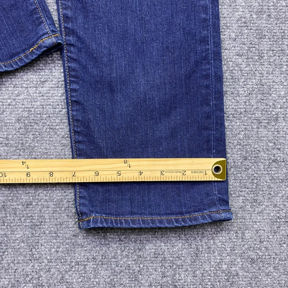 Lauren Ralph Lauren Womens Size 10 Dark Wash Straight Leg Jeans Blue Denim